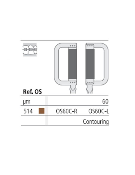 Ortho-Strips One Side Tiras Oscilantes Diamantadas Una Cara OS60C Reposición 3 uds Intensiv