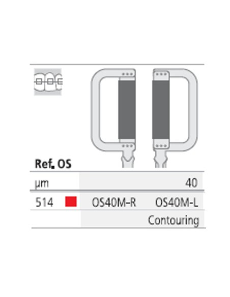Ortho-Strips One Side Tiras Oscilantes Diamantadas Una Cara OS040M Reposición 3 uds Intensiv