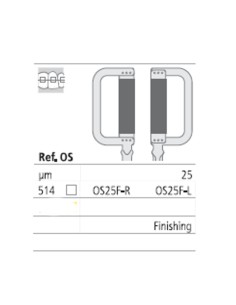 Ortho-Strips One Side OS25F Tiras Oscilantes Diamantadas Una Cara Reposición 3 uds Intensiv
