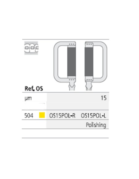 Ortho-Strips One Side OS15POL Tiras Oscilantes Diamantadas Una Cara Reposición 3 uds Intensiv