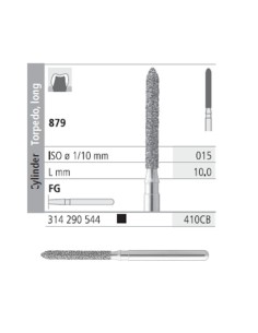 Fresas Diamante FG 410CB Cilindro Torpedo, Largo 879-015 Super Grueso L10 Caja 6u Intensiv
