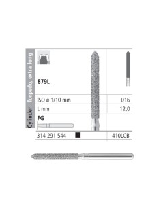 Fresas Diamante FG 410LCB Torpedo ExtraLargo 879L-016 Super Grueso L12 Caja 6u Intensiv
