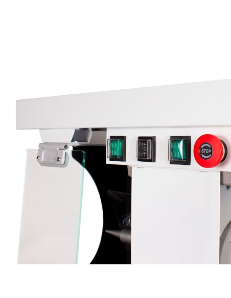 Box de Pulido con Aspiración Regulable, Luz LED, 300W de Bader