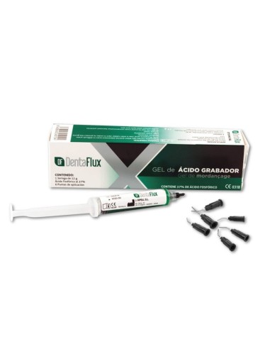 Gel Acido Grabador 37% Verde Jeringa 12g Dentaflux