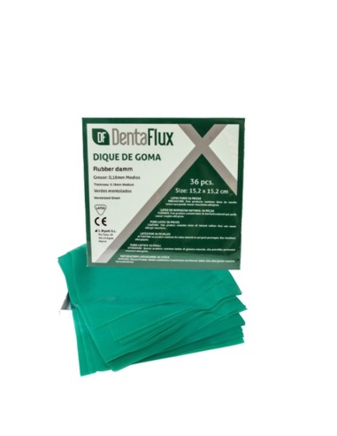 Diques de Goma Mentolado Dentaflux 36u. 