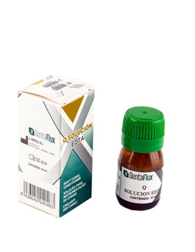 Q Solución EDTA Quelante, Peróxido de Carbamida, Frasco 20ml Dentaflux
