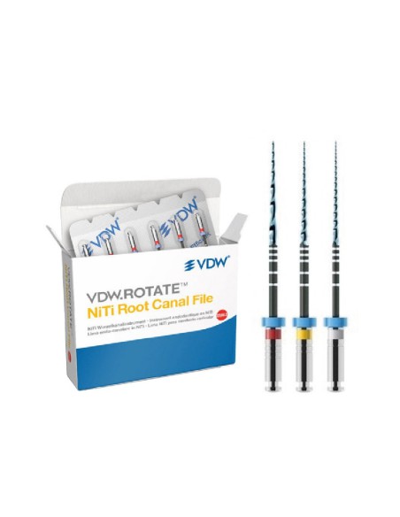 Limas VDW.Rotate NiTi Secuencia Básica Blister 3 unidades Surtido, Estériles VDW - Zipperer