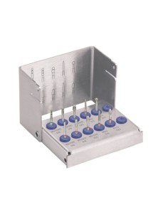 Fresas Diamante Set Experto 4562ST con fresero esterilizable para Inlays y Coronas Parciales en Cerámica