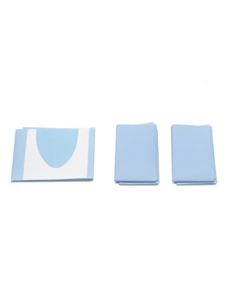 Set Tallas Quirúrgicas TNT Impermeable Estériles 50x75cm, Adhesivo, Fisura 3 uds Alle Dental