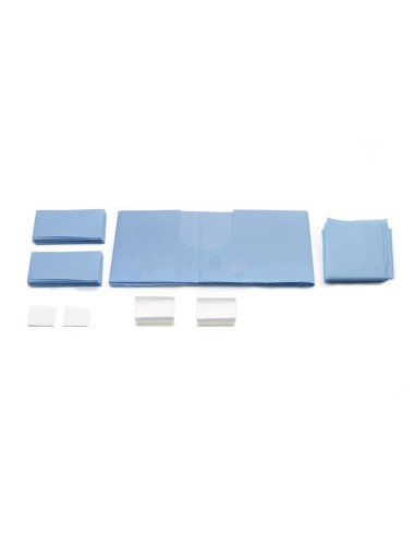 Set Protección Cirugía Estéril 4 Tallas + 2 Fundas Alle Dental