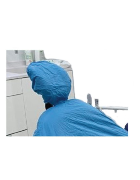 Funda Protector Reposacabezas Impermeable Ø 24cm con Elástico 60 uds Azul Alle Dental