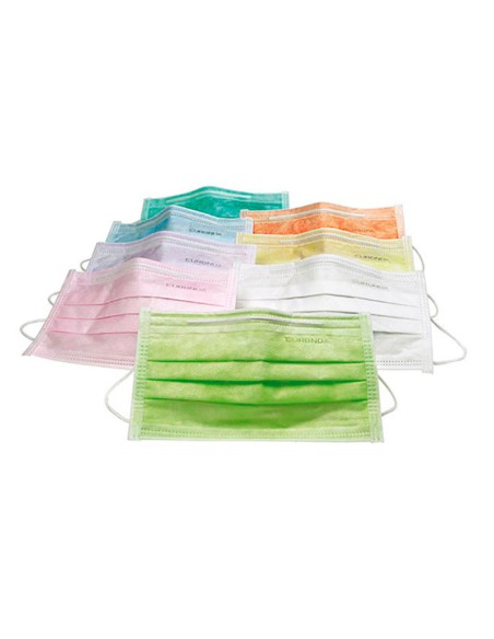 Mascarillas Rectangulares Varios Colores 50 Unidades