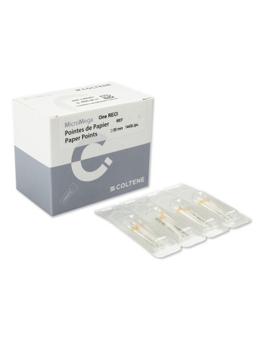 Puntas de Papel MicroMega One RECI 25/.06 L 28 mm Caja 144 uds Coltène