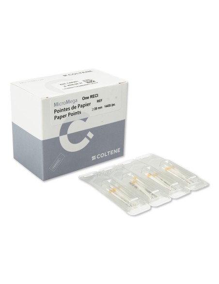 Puntas de Papel MicroMega One RECI 25/.06 L 28 mm Caja 144 uds Coltène