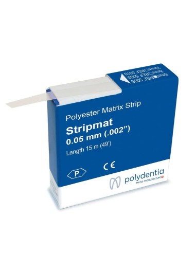 Stripmat Banda Matriz Transparente Espesor 0,05 Altura 6 mm Rollo 15 m Polydentia