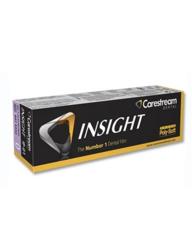 Película Radiográfica Intraoral IP01 Insight 2,2x3,5cm 100 uds Individuales Kodak Carestream