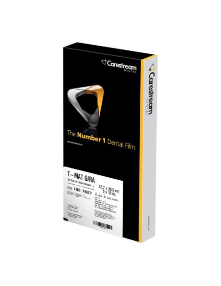 Película Extraoral Radiográfica T-MAT-G/RA 12,7x30,5cm Verde 50u Carestream Dental