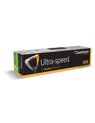 Película Radiográfica Intraoral DF58 Ultra-Speed Periapical 3,1x4,1cm 150 unidades individuales Carestream