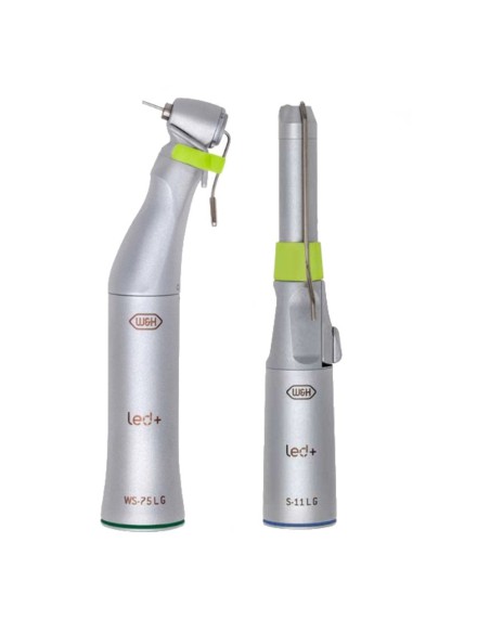 Pack Contraángulo 20:1 WS-75 LG + Pieza de Mano 1:1 S-11 LG, Mini LED+ Generador 40000rpm W&H