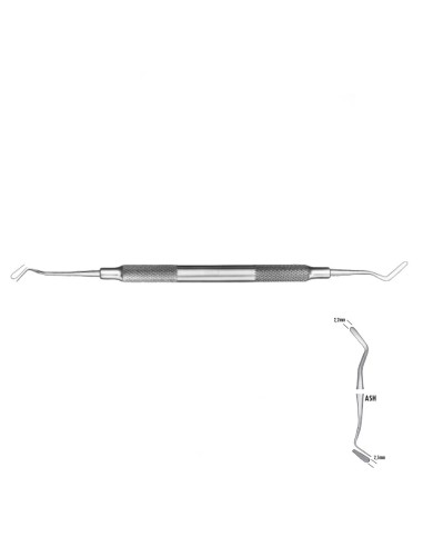 Espátula Ash Doble Obturación 2,2mm - 2,5mn Mango Octogonal Carl Martin