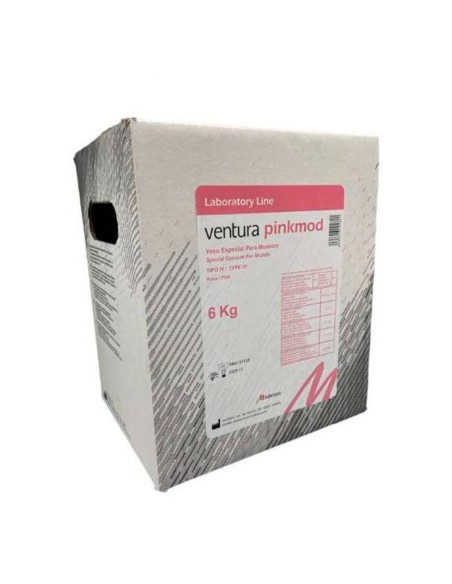 Yeso Ventura Pinkmod Tipo IV Caja 6 kg Rosa Gingival Madespa