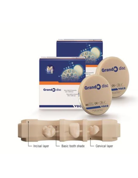 Grandio Disc Multicolor Basic Shade Disco Composite CAD/CAM 15mm Ø98mm 1 ud VOCO