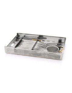 Caja esterilizable con Tapa y Asa para 20 instrumentos Devemed