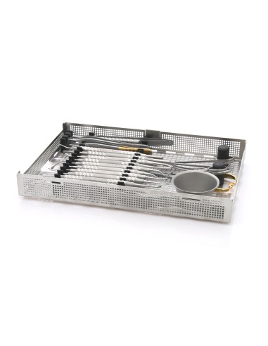 Caja esterilizable con Tapa y Asa para 20 instrumentos Devemed