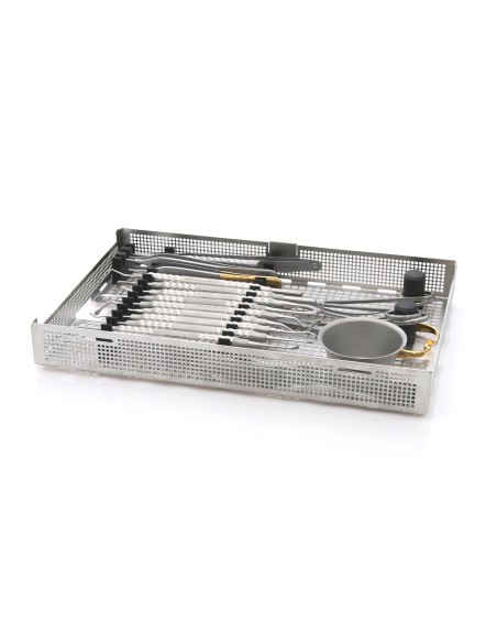 Caja esterilizable con Tapa y Asa para 20 instrumentos Devemed