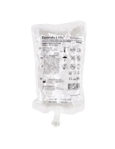Suero Fisiológico Cloruro de Sodio 0,9% Uso Dental 15 Bolsas de 500ml Euronda Alle