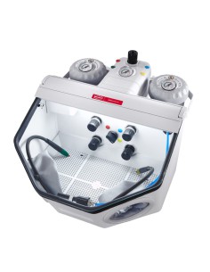 Arenadora Basic Quattro IS Renfert 2 Toberas, 25-70µm/70-250µm 98l/min, 2 Depósitos Ampliables hasta 4