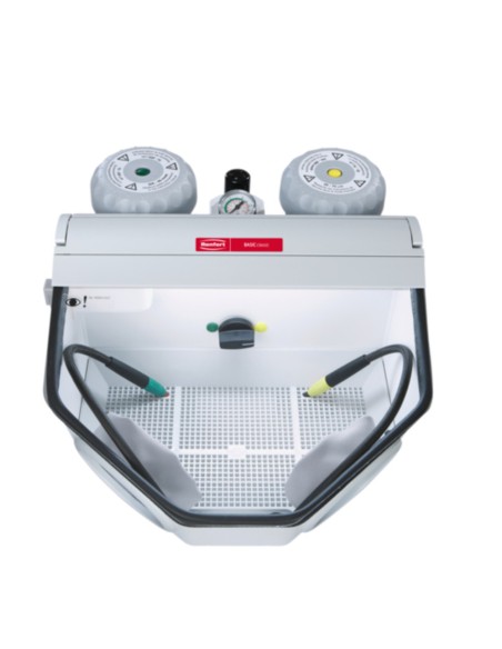 Arenadora Basic Classic Renfert 2 Toberas, 25–70 µm/70–250 µm, 2 Depósitos, 98l/min, 14L..