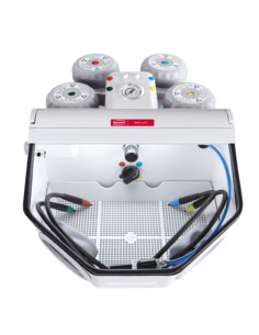 Arenadora Renfert Basic Quattro 2 Toberas, 25-70µm/70-250µm 98l/min, 2 Depósitos Ampliables hasta 4