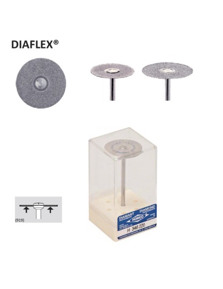Disco de Diamante Diaflex 346 Pieza de Mano, Una Cara, 1u Horico