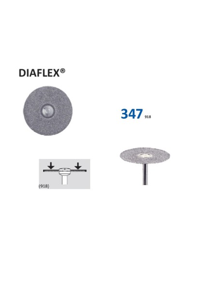 Disco de Diamante Diaflex 347 220 Pieza de Mano, Una Cara, 1u Horico
