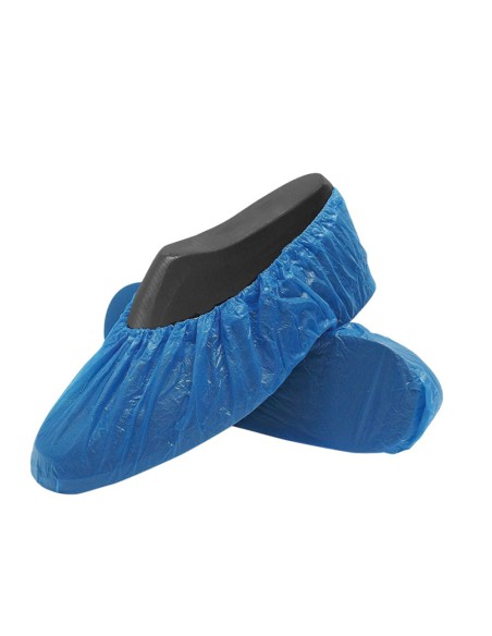 Cubrecalzado Protección Polietileno Azul Desechables 100 unidades Clarben