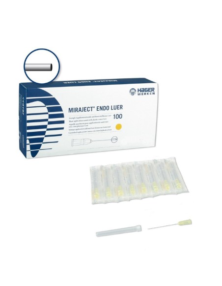 Agujas de Irrigación Miraject Endo Luer 30G 0,3x40mm 100 uds Hager & Werken