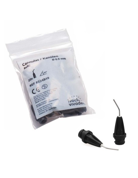 Cánulas de Aplicación Ø0,9mm Negro Tetric EvoFlow Bolsa Reposición 20 unidades Ivoclar Vivadent