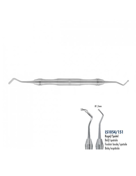 Obturador Espátula 2mm Bola Ø 1,5mm Liquid Steel Carl Martin