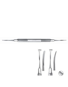 Periostótomo de WIJS Doble 3,0 - 3,0mm Cirugía Periodontal Mango Ergoform Carl Martin