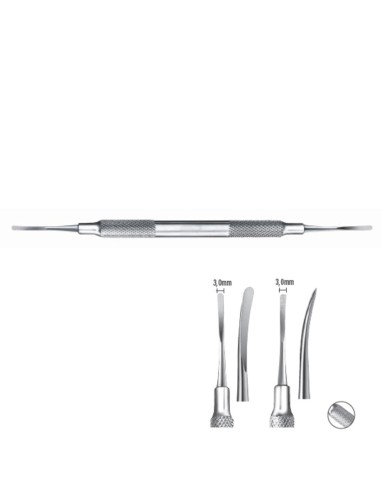 Periostótomo de WIJS Doble 3,0 - 3,0mm Cirugía Periodontal Mango Ergoform Carl Martin