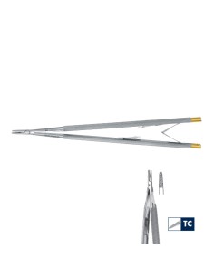 Porta-Agujas Castroviejo Microcirugía Tungsteno Carl Martin