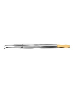 Pinza Anatómica Gerald 18cm Curvas TC Liquid Steel para Cirugía Carl Martin