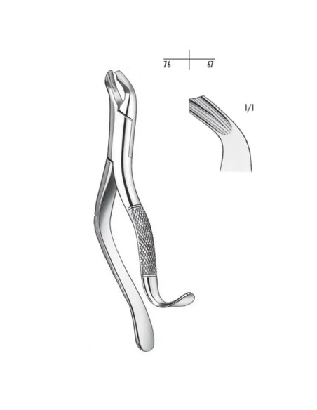 Fórceps Harris para Molares Inferiores Carl Martin