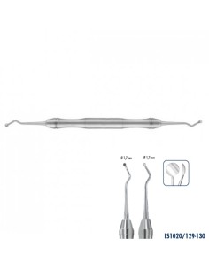 Excavador Doble Cuchara Ovalada 1,7mm - 1,7mm Liquid Steel Carl Martin