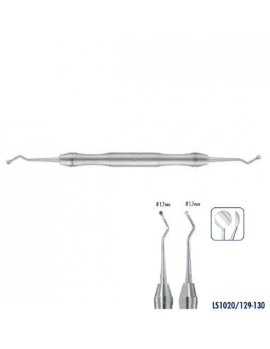 Excavador Doble Cuchara Ovalada 1,7mm - 1,7mm Liquid Steel Carl Martin