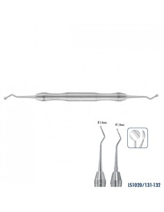 Excavador Doble Cuchara Ovalada 1,4mm - 1,4mm Liquid Steel Carl Martin