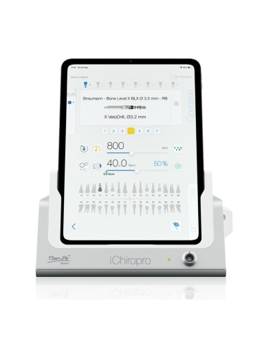 Equipo de Implantología y Cirugía Oral Bien Air Ichiropro Fisiodispensador + Micromotor Mx-i LED + Ipad