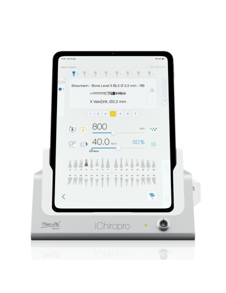 Equipo de Implantología y Cirugía Oral Bien Air Ichiropro Fisiodispensador + Micromotor Mx-i LED + Ipad