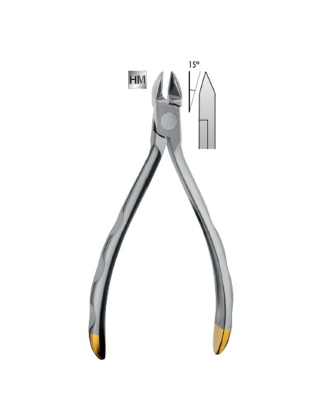 Alicate de Corte de Ligaduras de Pins Micro 15º Corto 12 cm Carl Martin